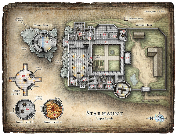 Starhaunt; Upper Levels